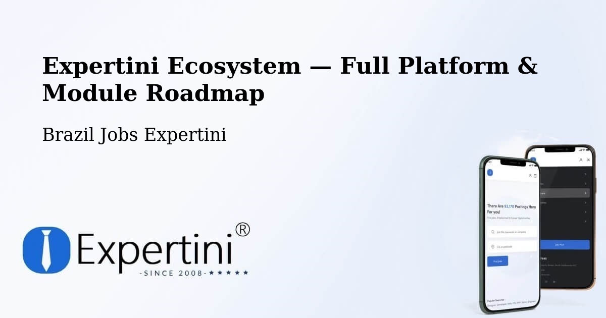 Expertini Ecosystem — Full Platform & Module Roadmap – Coromandel